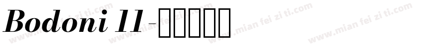 Bodoni 11字体转换